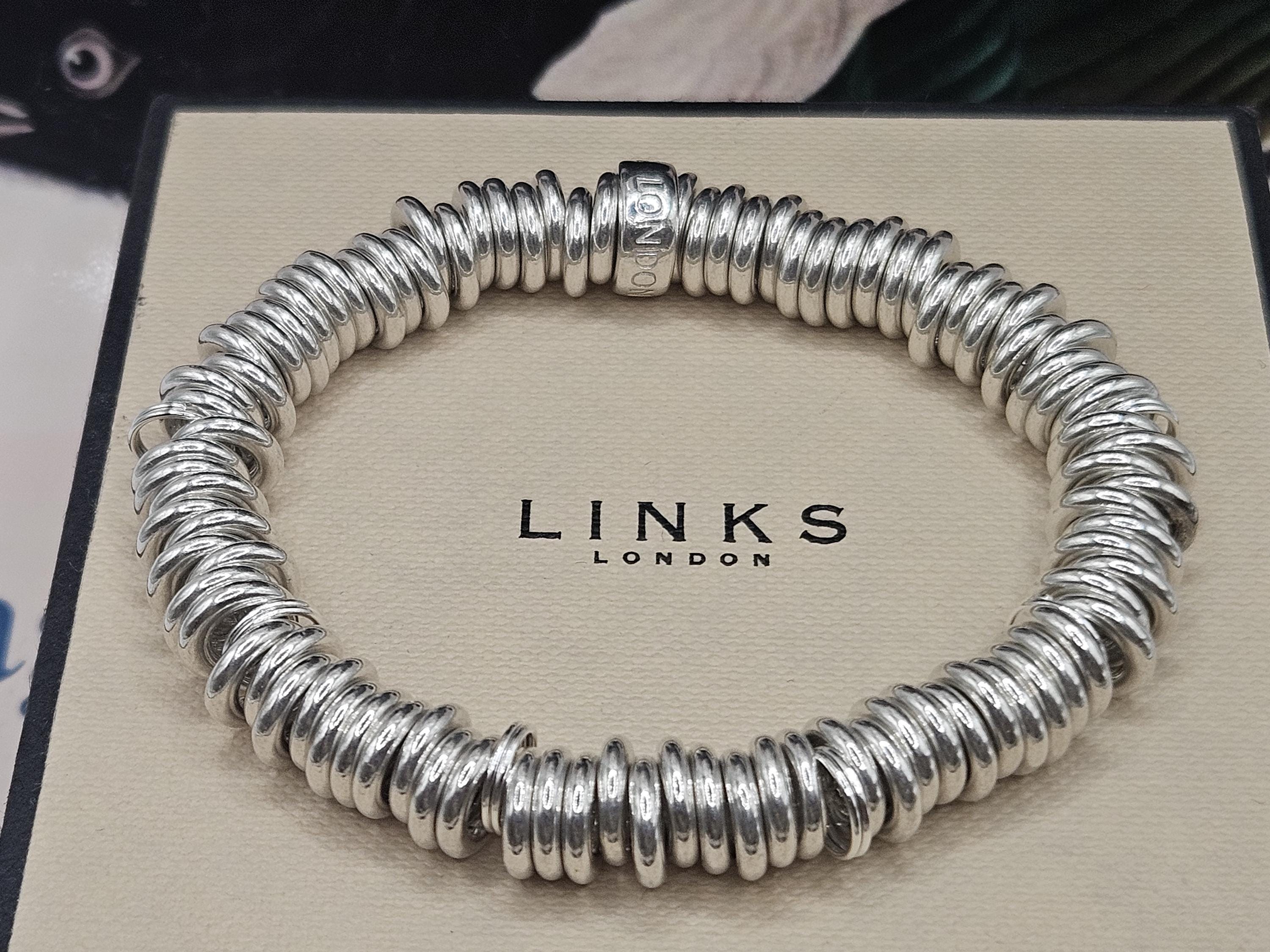 Links of London Sweetie Bracelet, Sterling Silver, Hallmark 