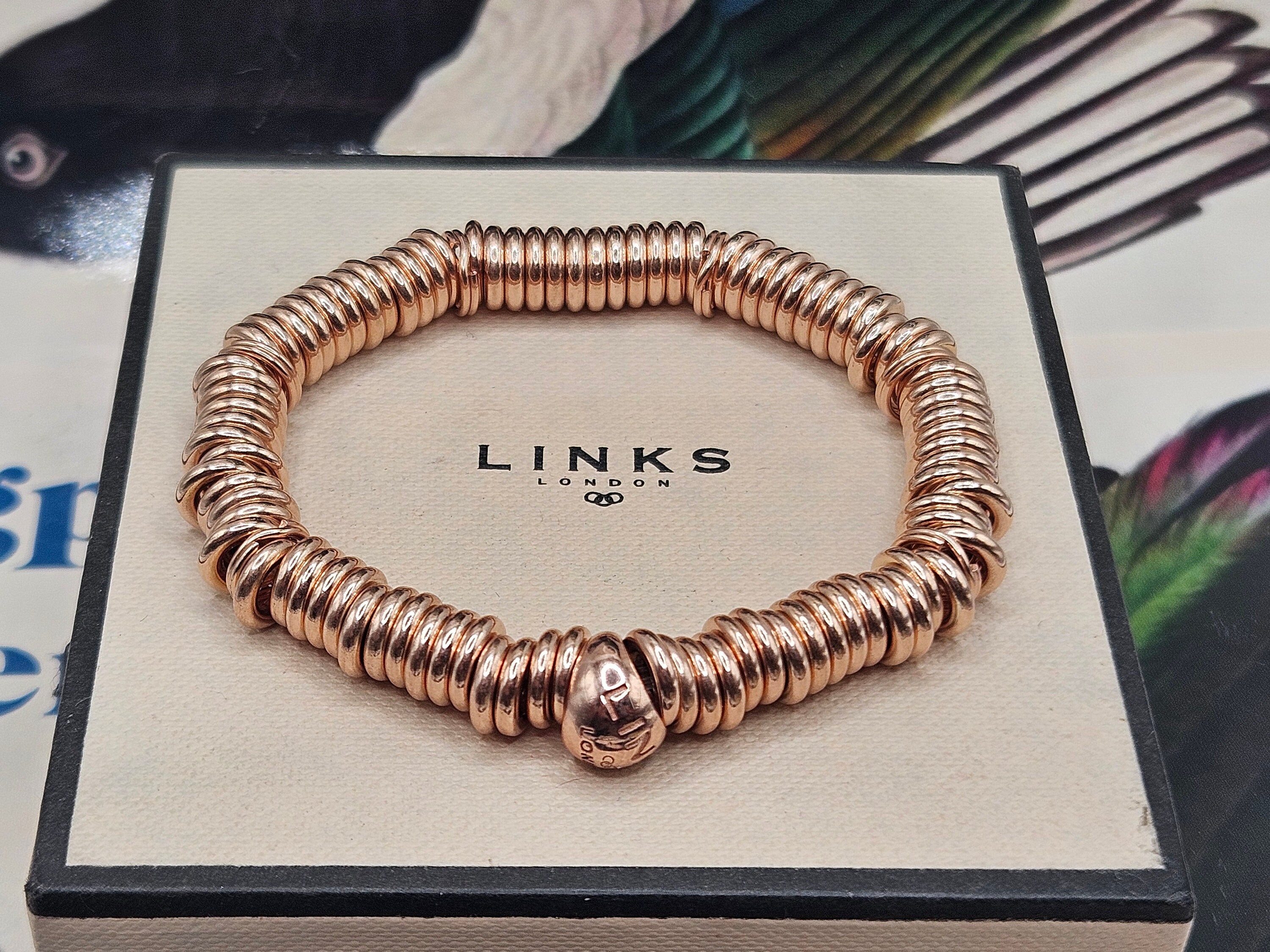 Gold Vermeil Links Of London Sweetie Bracelet Rose Gold Links Of