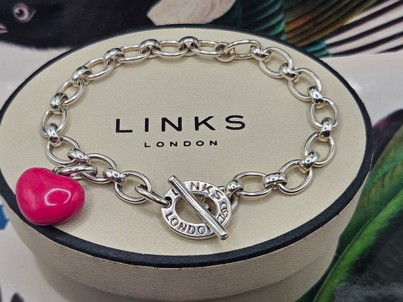 SUPERB Links of London Classic T Bar Bracelet wit… - image 2