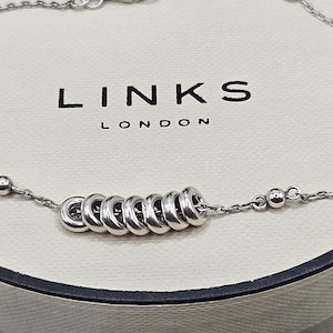 Pretty Links of London Sweetie XS Chain Bracelet, Sterling Silver