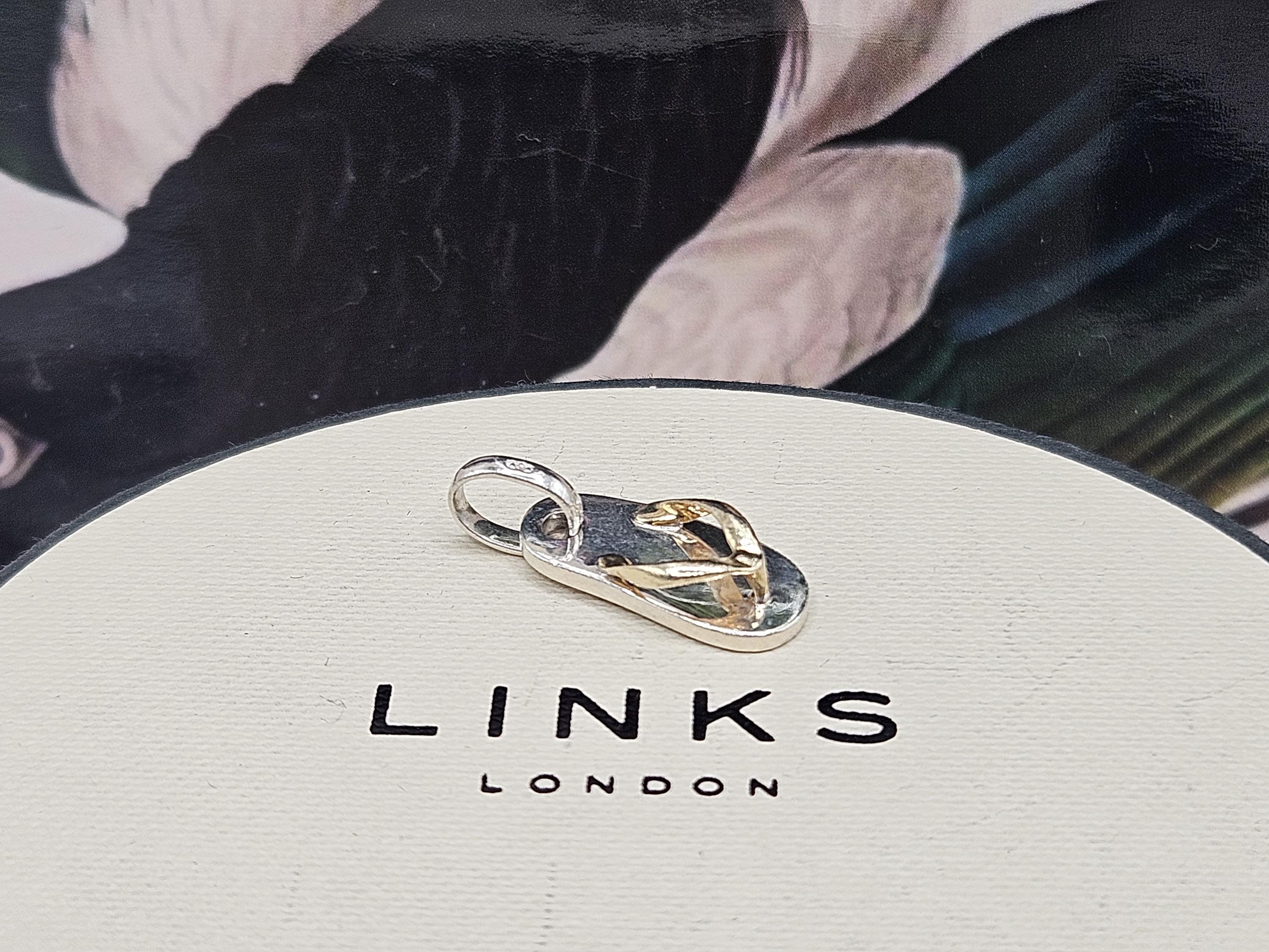 Gorgeous Links of London Flip Flop Charm, Sterling Silver