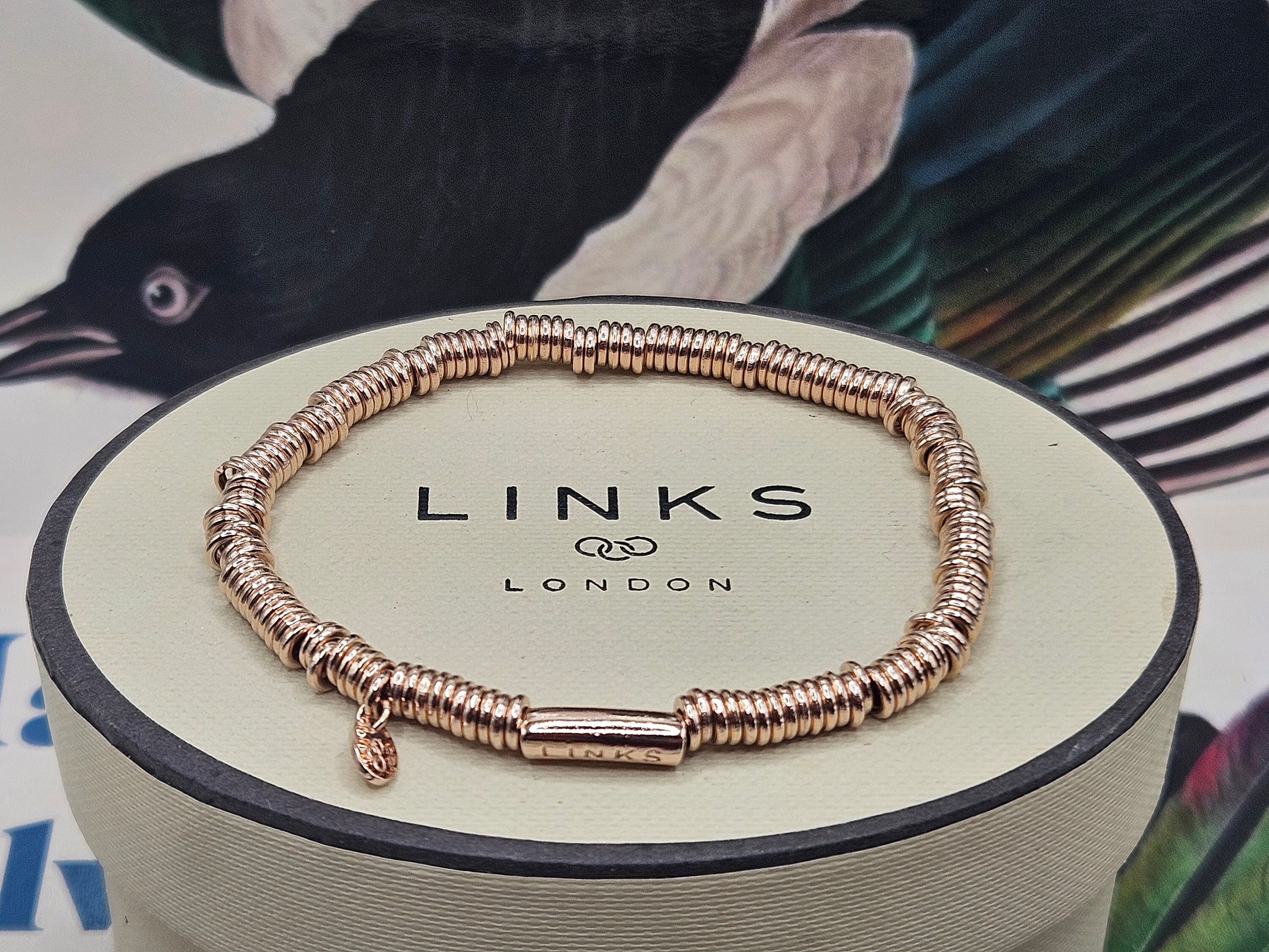Stunning Links of London Sweetie XS Bracelet in Rose Gold Vermeil Immaculate Condition Hallmarked Restrung Etsy