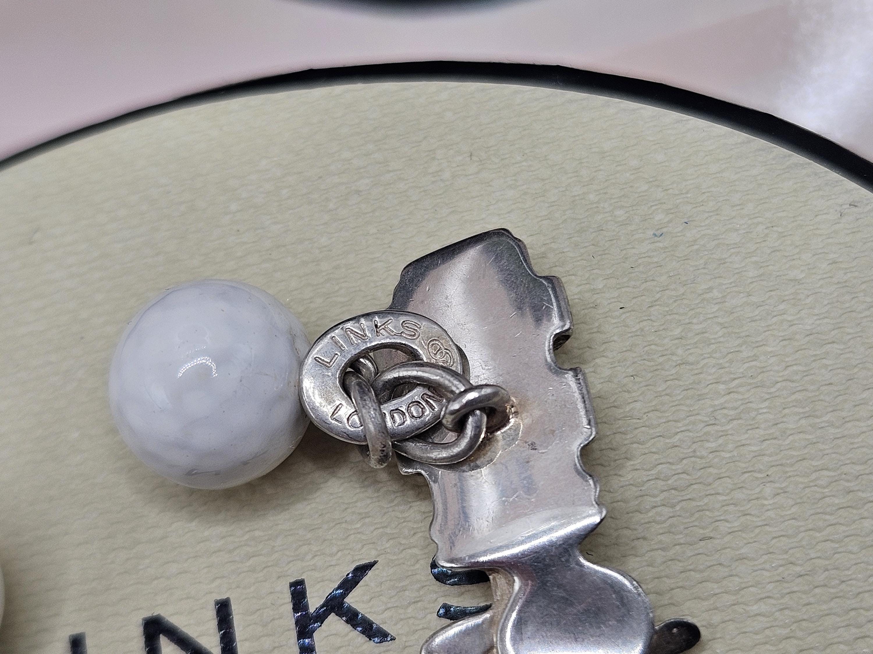 Links Of London Silber 0,925 Golfball Marker Münze. Tolles Geschenk