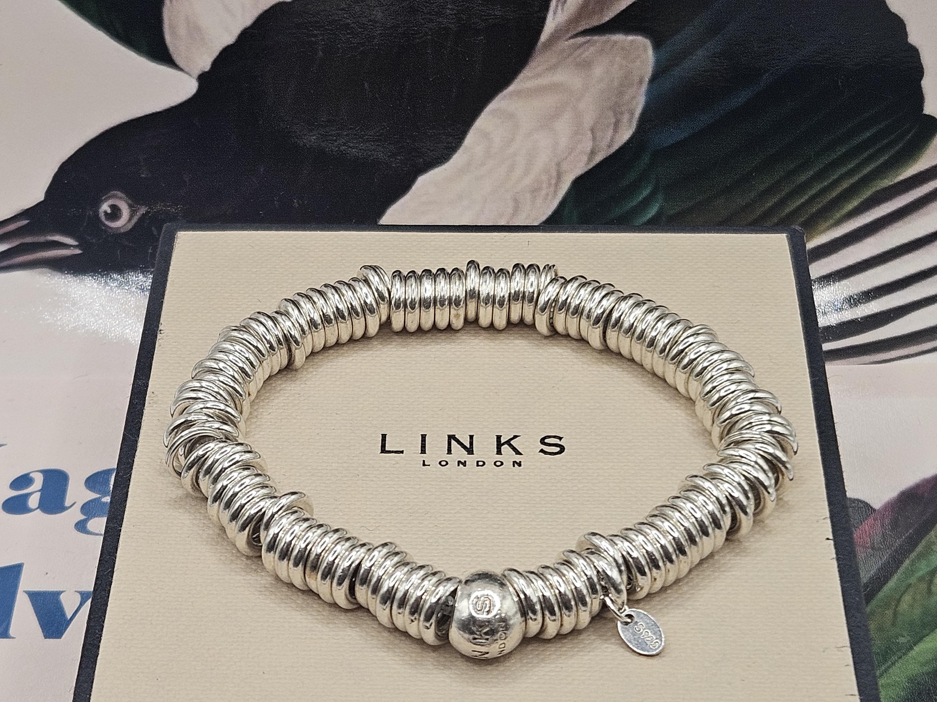 Beautiful Sterling Silver Links of London Sweetie Core Bracelet 