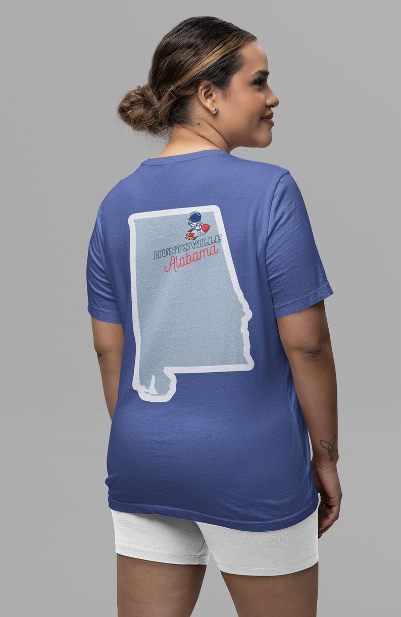 Huntsville Alabama City Pride Shirt, Huntsville space legacy, Alabama State tee, Rocket City Unique Gift, Unisex Jersey Short Sleeve Tee Heather True Royal