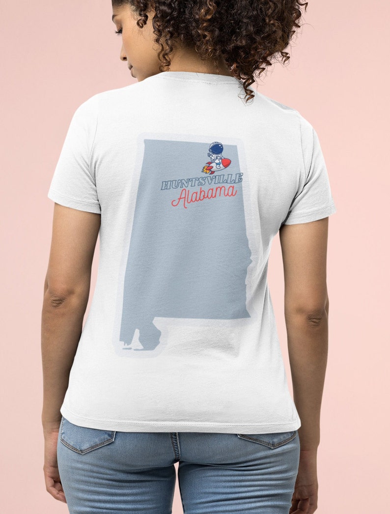 Huntsville Alabama City Pride Shirt, Huntsville space legacy, Alabama State tee, Rocket City Unique Gift, Unisex Jersey Short Sleeve Tee White
