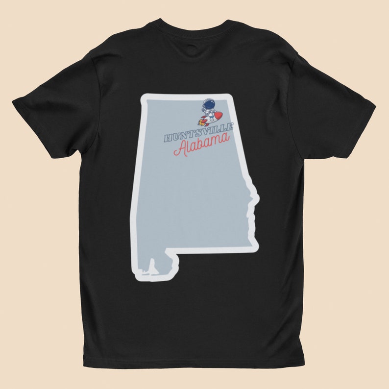 Huntsville Alabama City Pride Shirt, Huntsville space legacy, Alabama State tee, Rocket City Unique Gift, Unisex Jersey Short Sleeve Tee Black