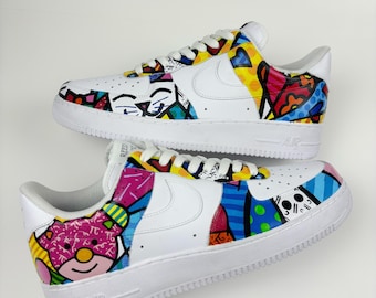 Nike Air Force 1 Custom Britto Concept | Pintado à mão por Reed Revesz