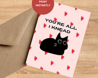Valentines Day Card | Anniversary | Love Card | Valentine's Day Gifts For Cat Lover | Gift For Her Or Him | Cat | Cat Anniversary Card