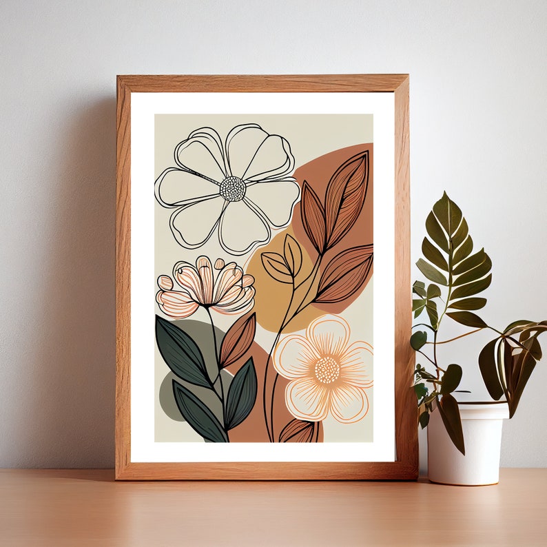 2D Flowers Hand Drawn Digital Art Print Of Abstract Flowers Drawing Etsy Il 794xN.4873889393 J7ms