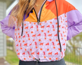 Tigers women's cropped windbreaker