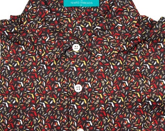 Florida Feathers Golf Polo (Black)