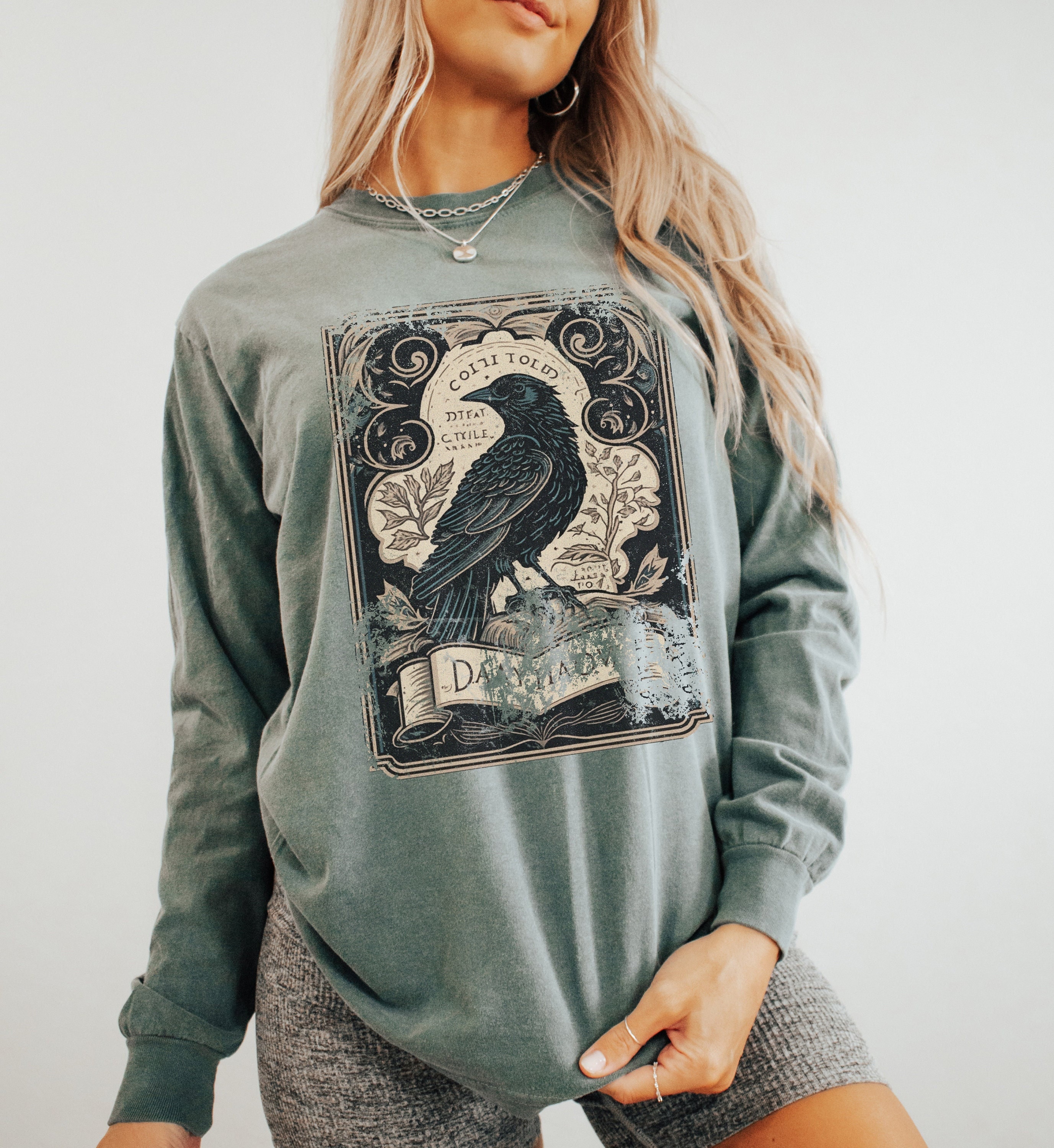 [ STIGMA ]★OLD LETTER OVERSIZED LONG SLEEVES T-SHIRTS Japanese Long Sleeve Print T Shirt Writing Samurai Bushido