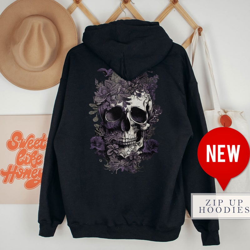 Y2K Embroidered Zip-Up Hoodie main image 0