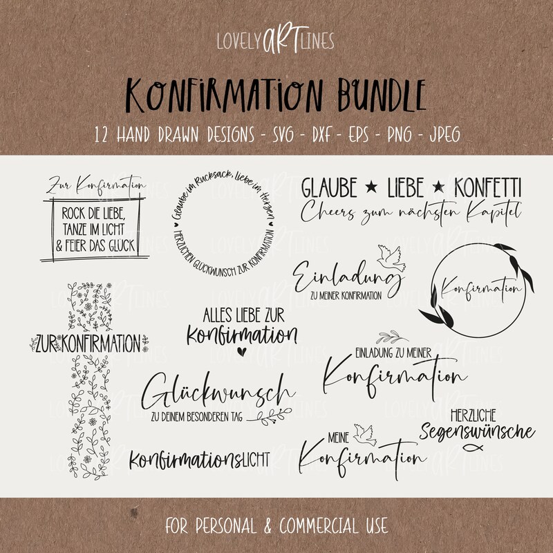 Konfirmation Clipart - Etsy Denmark