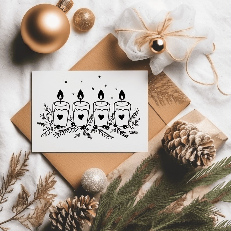 Advent Wreath SVG Design, Plotter File Advent Wreath for Cricut ...