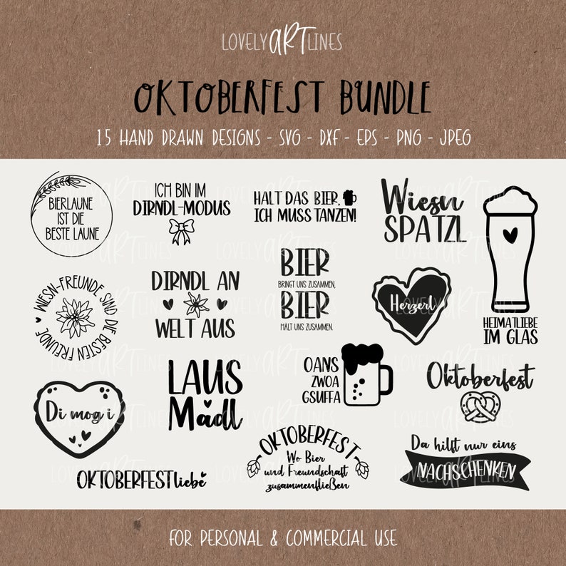 Oktoberfest SVG Bundle Plotterdateien