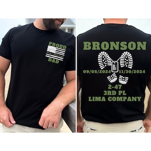 Camisetas de graduación del campamento de entrenamiento del ejército Camisetas del día de la familia Camisetas de graduación de soldado a juego Camisetas familiares militares personalizadas Camisetas militares personalizadas