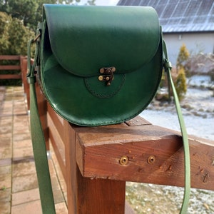 Witchy fantasy classic steampunk natural leather bag image 6