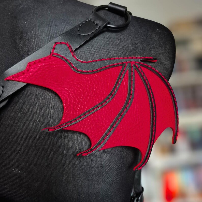 DRAGON SCALE Backpack With Wings Natural Leather - Etsy