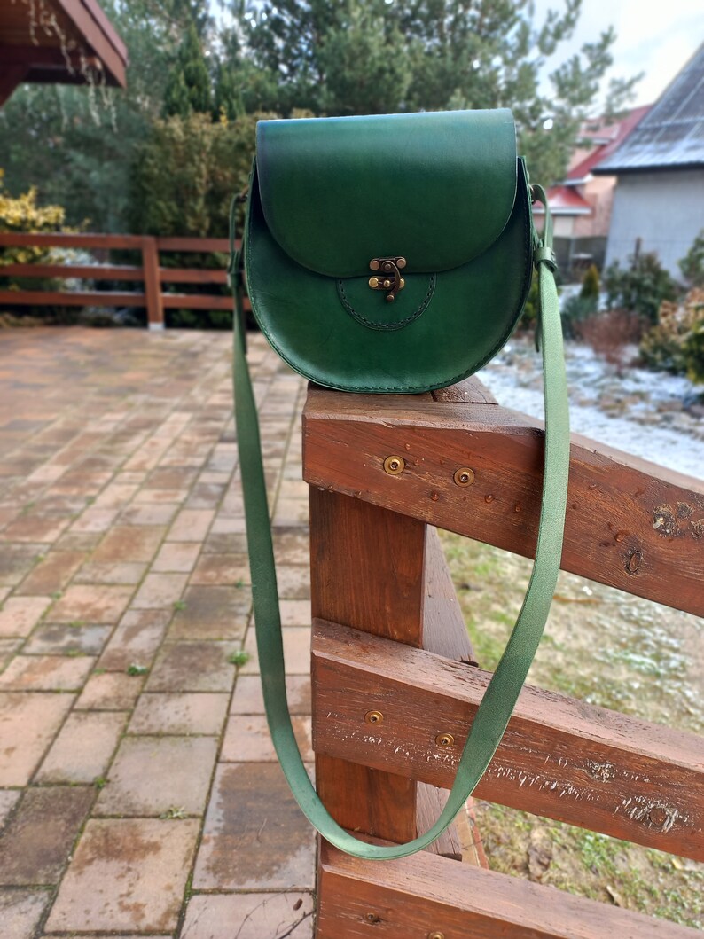 Witchy fantasy classic steampunk natural leather bag image 7