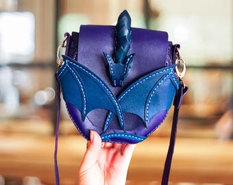 Dragon Embrace Dragon Handbag, Natural Leather - Etsy