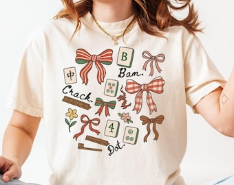 Mahjong Shirt, Mahjong Gift, Cute Mahjong Shirt, Mahjong Player Shirt, Mahjong Player Gift, Gift for Mahjong Lover