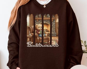 Booktrovert Sweatshirt, Bookish Sweatshirt, Cozy Reading Sweatshirt, Book Lover Gift, Book Lover Sweater, Bookworm Gift, Gift For Reader