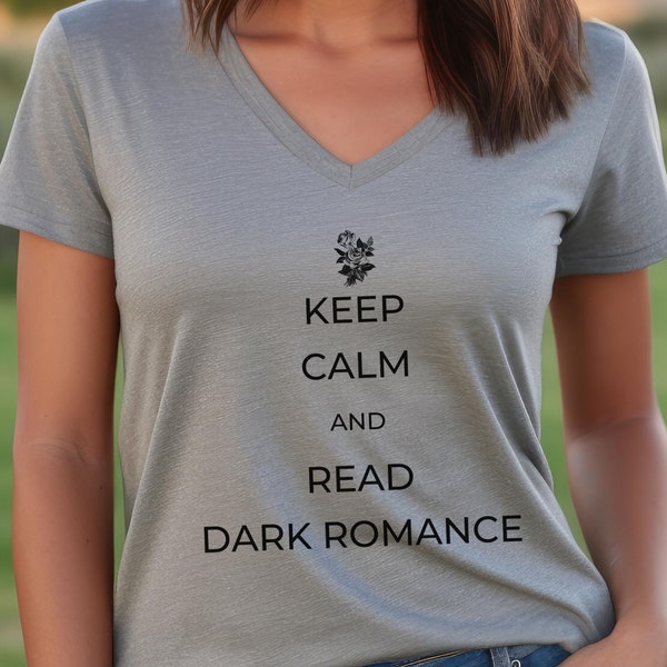 Keep Calm and Read Dark Romance Shirt, Dark Romance Shirt, Reader Shirt, Romance Reader Shirt, Librarian Shirt, Librarian Shirt