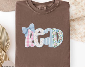 Book Lover Shirt, Reading Shirt, Bookish Comfort Colors Tee, Reader Shirt, Book Lover Gift, Gift For Reader, Bookish Gift, Floral Book Shirt
