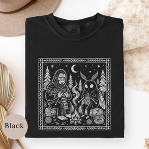 Cryptid Knitting Shirt, Bigfoot Knitter Tee, Mothman Yarn Shirt, Funny Knitter Gift, Crochet Lover Shirt, Mothers Day Gift