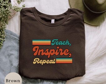 Retro Teacher Tee, Teacher Shirt, Teacher Gift, Gift for Teacher