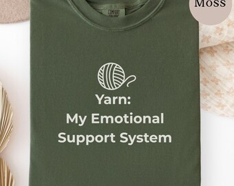Knitter Shirt, Yarn Lover Shirt, Fiber Artist Shirt, Gift for Knitter, Crochet Shirt, Comfort Color Shirt