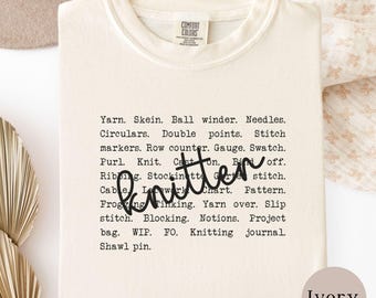Knitter Tshirt, Knitting Tee, Yarn Lover Shirt, Knitter Shirt, Yarn Lover Shirt