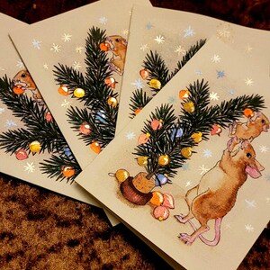 Carte de Noël "Ensemble" - carte pliante pour toute la famille