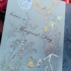 Carte de vœux « Journée magique » Forêt de conte de fées