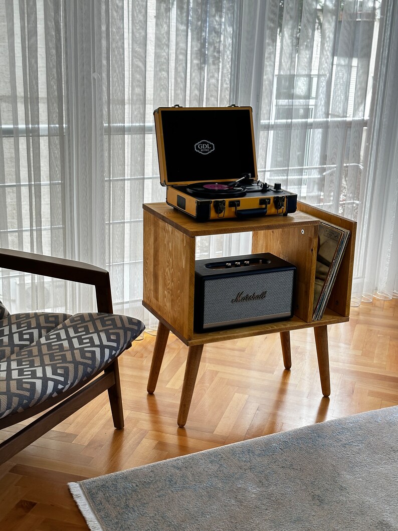 Record Player Stand / Vinyl Record Storage Turntable Stand - Etsy