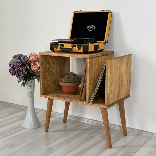 Table for Record Player Stand MCM Mid Century Modern Etsy