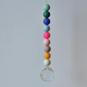 Sun catcher, suncatcher, with colorful silicone beads for the children's room