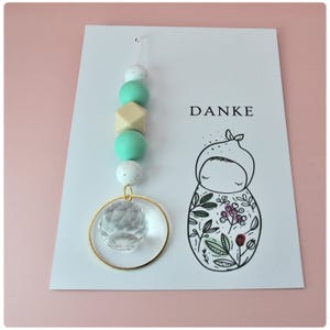 Sonnenfänger mit Karte als kleines Dankeschön deine Hebamme, Kleinigkeit für die beste Hebamme, Geschenk für Hebamme, Danke für Alles
