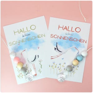 Babyglück pur: Geburtskarte mit Sonnenfänger - Perfektes Geschenk zur Babyparty! Babyshower, Deko für Kinderzimmer