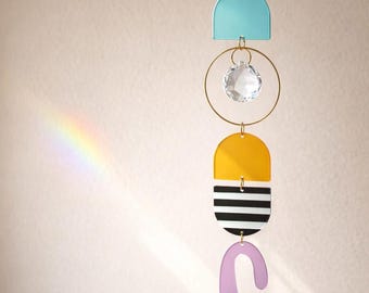 Acrylic suncatcher for a modern interior design style, suncatcher for modern window decoration, light catcher, special gift