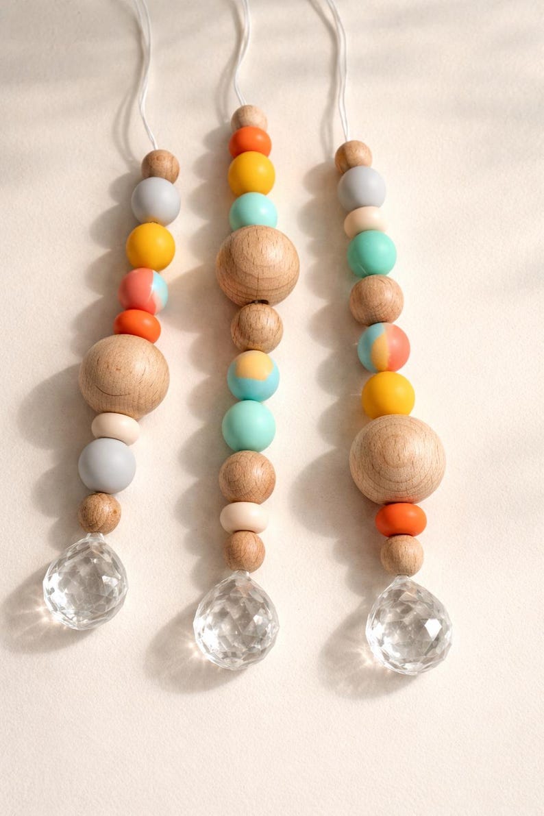 DIY Suncatcher Craft Kit “Sunset” – for 3 suncatchers – creative craft idea for children's birthdays, small gift idea for children's birthdays image 2