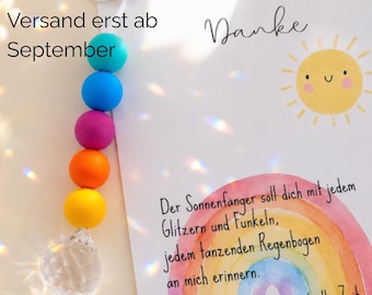 Abschiedsgeschenk Erzieherin, Dankeschön Erzieherin, Sonnenfänger,  Abschiedsgeschenk Kindergarten, Abschiedsgeschenk Lehrerin, Suncatcher