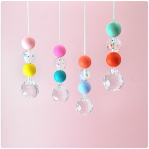 cheerful colorful confetti suncatcher, light catcher, suncatcher children's birthday, gift for the start of school, gift for the school cone