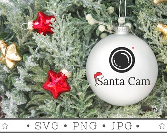 Santa Cam SVG | INSTANT DOWNLOAD | Christmas Svg File | Silhouette Cut Files | Christmas Vibes Svg | Christmas Cricut | Winter