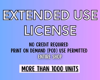 Extended Use License for All Designs | Trendy Svg | Cricut Files | Silhouette Cut Files