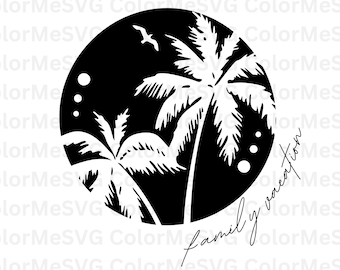 Family Vacation SVG | INSTANT DOWNLOAD | Vacation Svg File | Silhouette Cut Files | Family Vacation Svg | Vacation Cricut | Palm Tree Svg