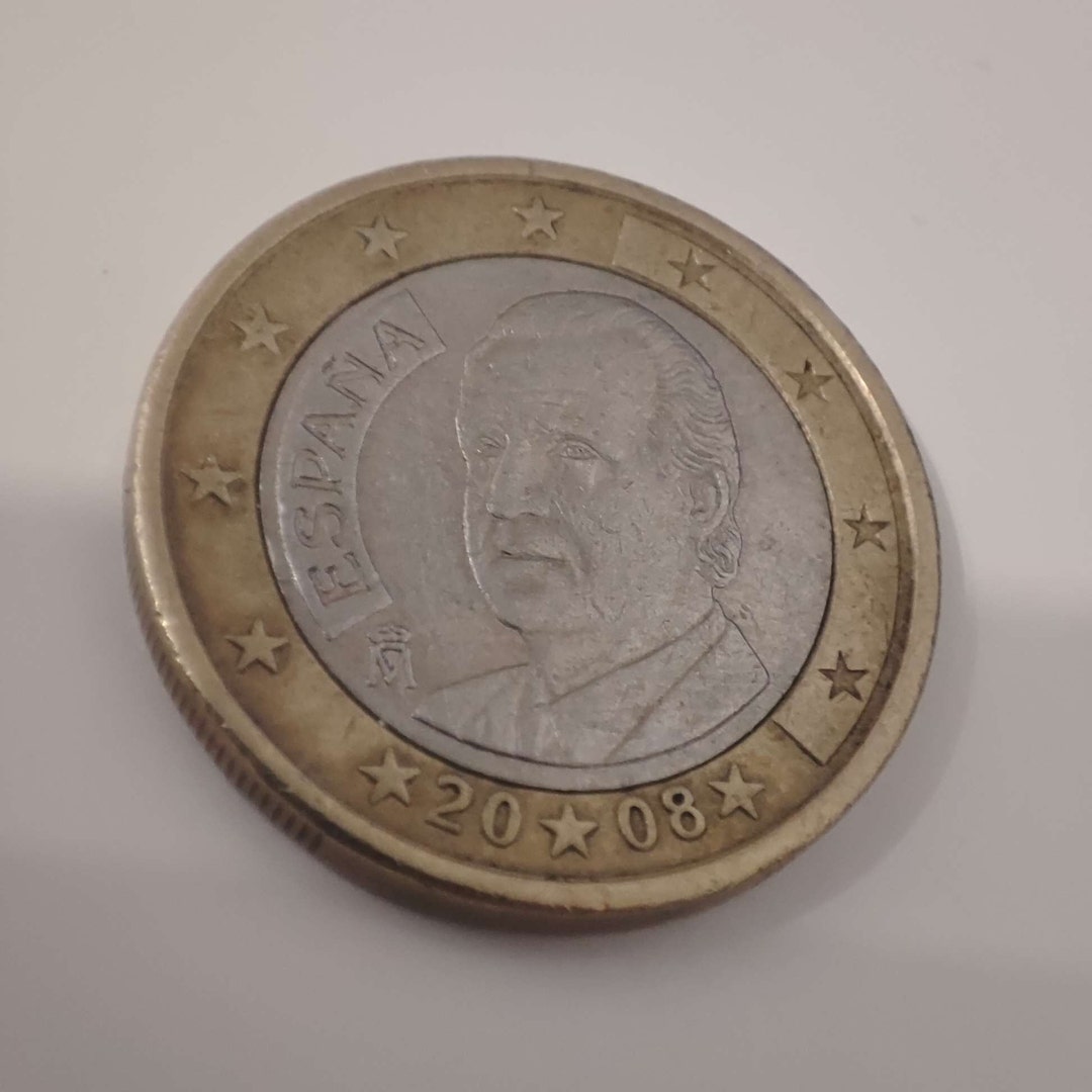 Pièce très rare de 1 Euro Espagne 2008 Etsy France