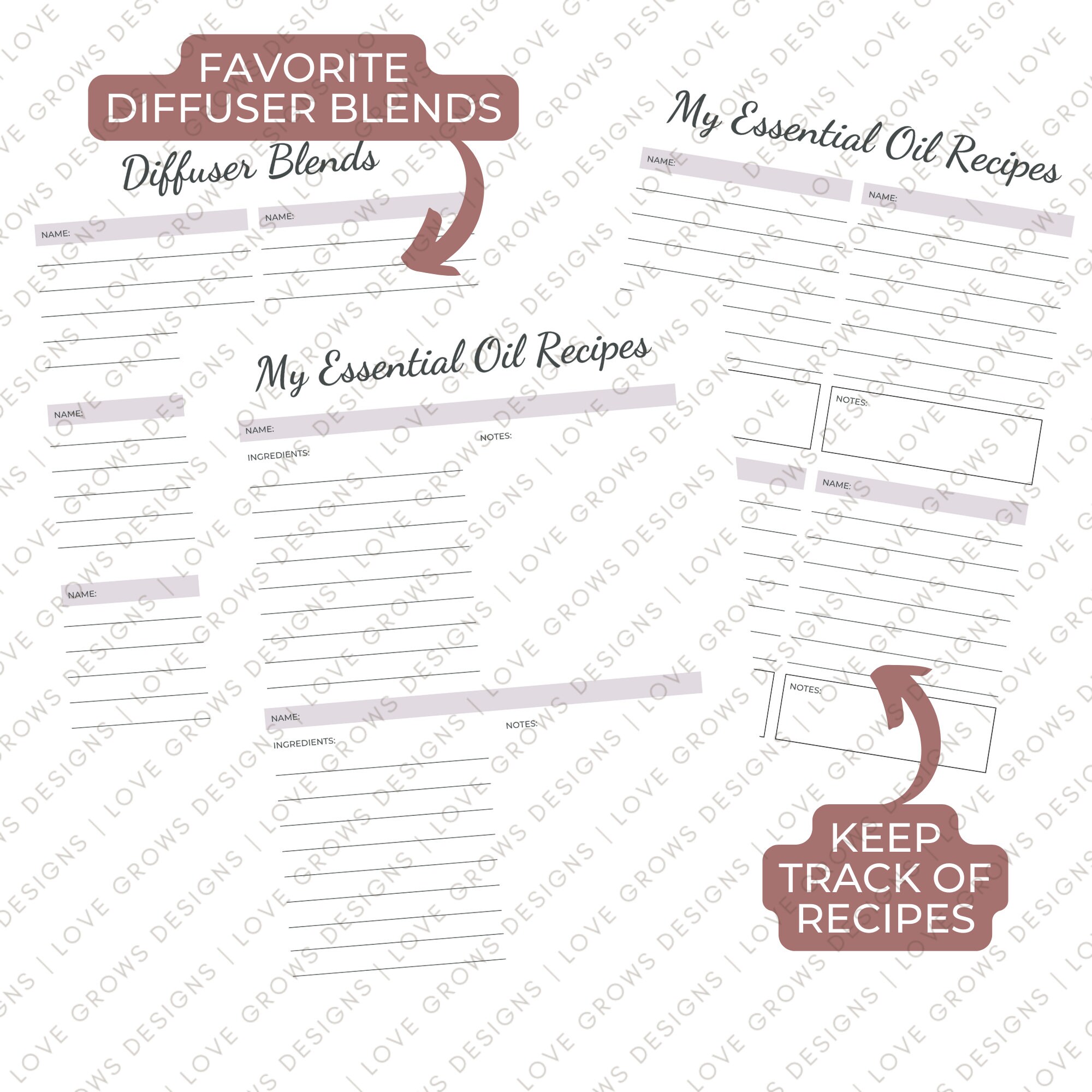 Dōterra Essential Oil Inventory Checklist, Printable Sheet, Digital ...